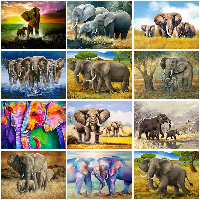 DIY Elephant 5D Diamond Painting Full Square Drill Animal Diamond Embroidery Cross Stitch Kits Mosaic Wall Art Home Decor
DIY Elephant 5D Diamond Painting Full Square Drill Animal Diamond Embroidery Cross Stitch Kits Mosaic Wall Art Home Decor