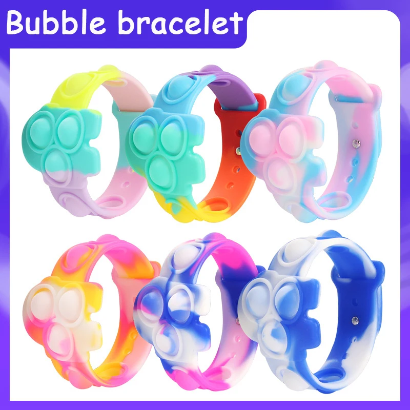 Pop It Astronaut Puzzle Decompression Bracelet Popit Push Bubble Squeeze Reduce Pression Antistress Fidget Toys for Kids Gift
Pop It Astronaut Puzzle Decompression Bracelet Popit Push Bubble Squeeze Reduce Pression Antistress Fidget Toys for Kids Gift