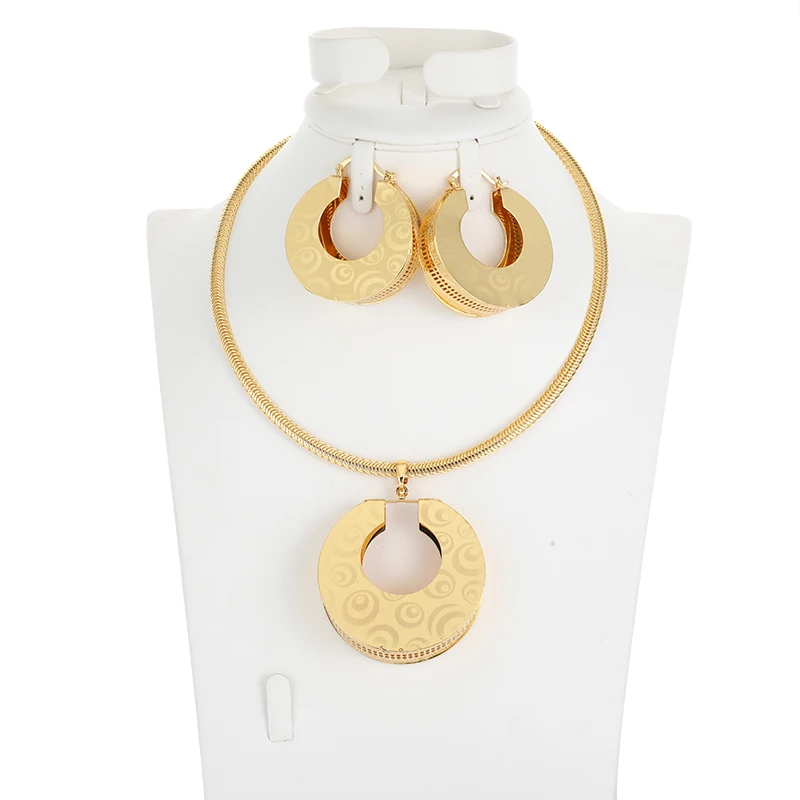 Fashion 18K Gold Plated Jewelry Sets For Women Earrings Necklace Pendant Flower Jewelry For Engagement fashion Jewelry Findings
Fashion 18K Gold Plated Jewelry Sets For Women Earrings Necklace Pendant Flower Jewelry For Engagement fashion Jewelry Findings