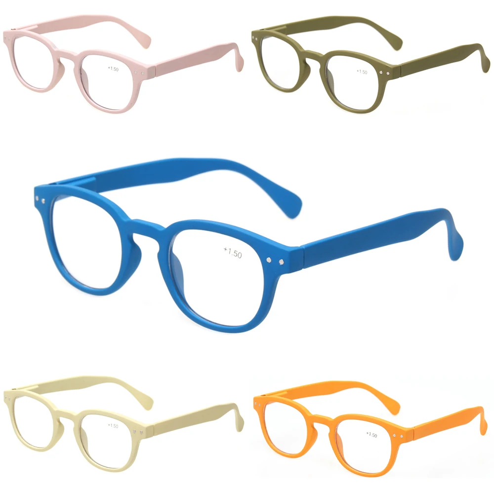 Boncamor 6 Pack Spring Hinged Reading Glasses Men's and Women's High Quality Comfortable HD Reader Eyeglasses Diopter 0-600
Boncamor 6 Pack Spring Hinged Reading Glasses Men's and Women's High Quality Comfortable HD Reader Eyeglasses Diopter 0-600