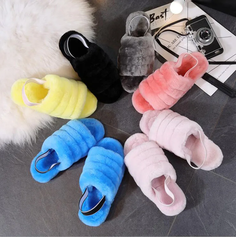 Chinelo/Новый дизайн; Домашние тапочки для спальни из натуральной овечьей шерсти; Женские пушистые Тапочки 
Chinelo/Новый дизайн; Домашние тапочки для спальни из натуральной овечьей шерсти; Женские пушистые Тапочки