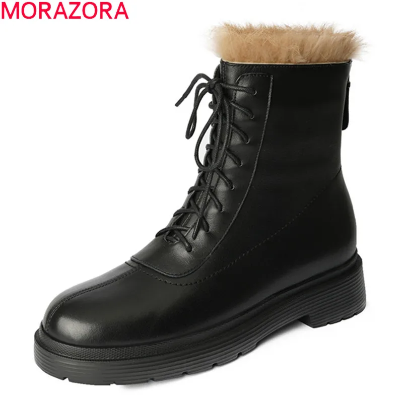 MORAZORA/2021 Большой размер 34-43; Модные женские ботинки; Ботинки из натуральной кожи; Сезон Зима; Теплые черные Цвет ботильоны для женщин
MORAZORA/2021 Большой размер 34-43; Модные женские ботинки; Ботинки из натуральной кожи; Сезон Зима; Теплые черные Цвет ботильоны для женщин