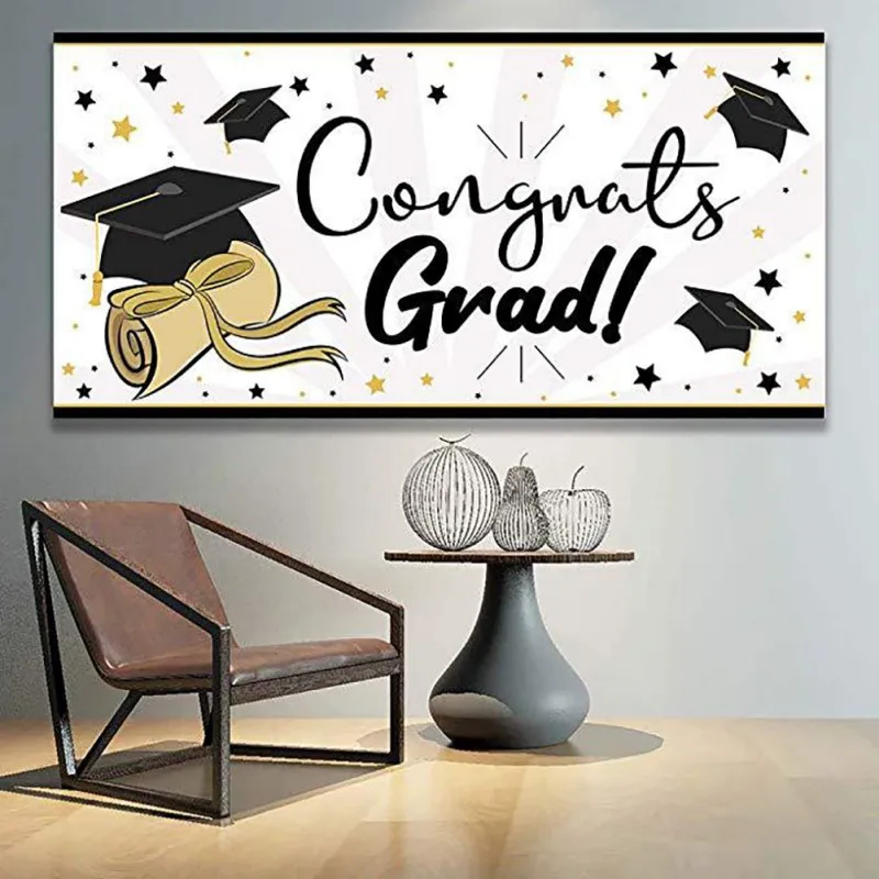 Congrats Grad Banner Wall Hanging Garland Flag We Are So Proud Of You Bunting graduation party decoration Supplies 
Congrats Grad Banner Wall Hanging Garland Flag We Are So Proud Of You Bunting graduation party decoration Supplies