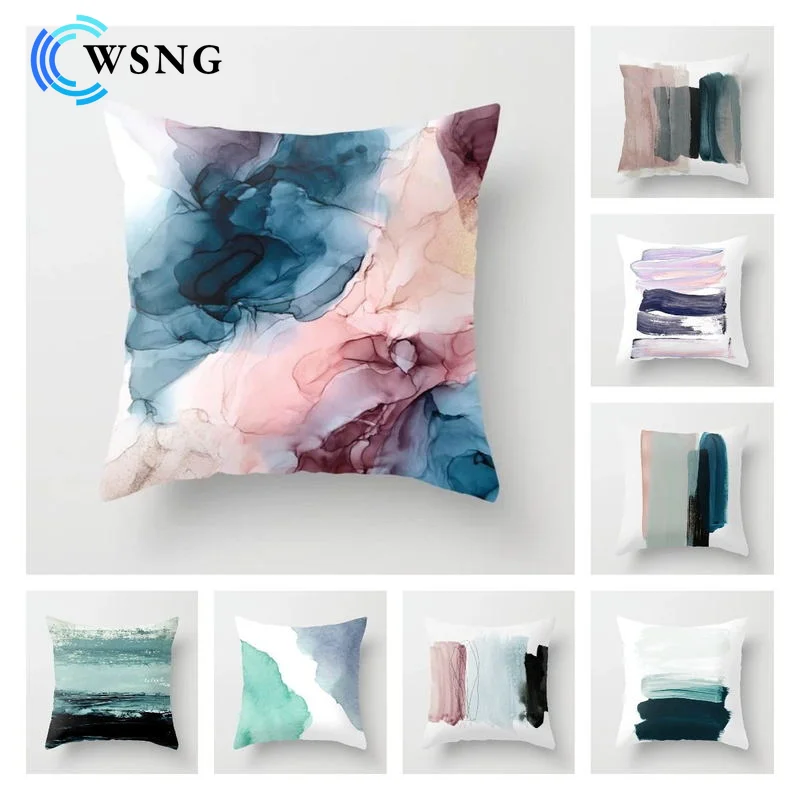 Oil Painting Pattern Cushion Cover Nordic Style Polyester Pillow Cover Decorative Living Room Bedroom Car Sofa Home Pillow Case 
Oil Painting Pattern Cushion Cover Nordic Style Polyester Pillow Cover Decorative Living Room Bedroom Car Sofa Home Pillow Case