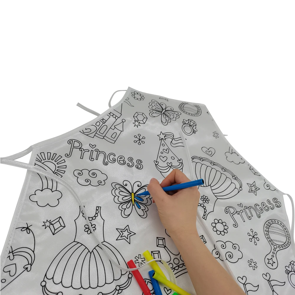 Montessori educational toys DIY color apron satin material boys and girls DIY drawing toys give 5 watercolor pens
Montessori educational toys DIY color apron satin material boys and girls DIY drawing toys give 5 watercolor pens