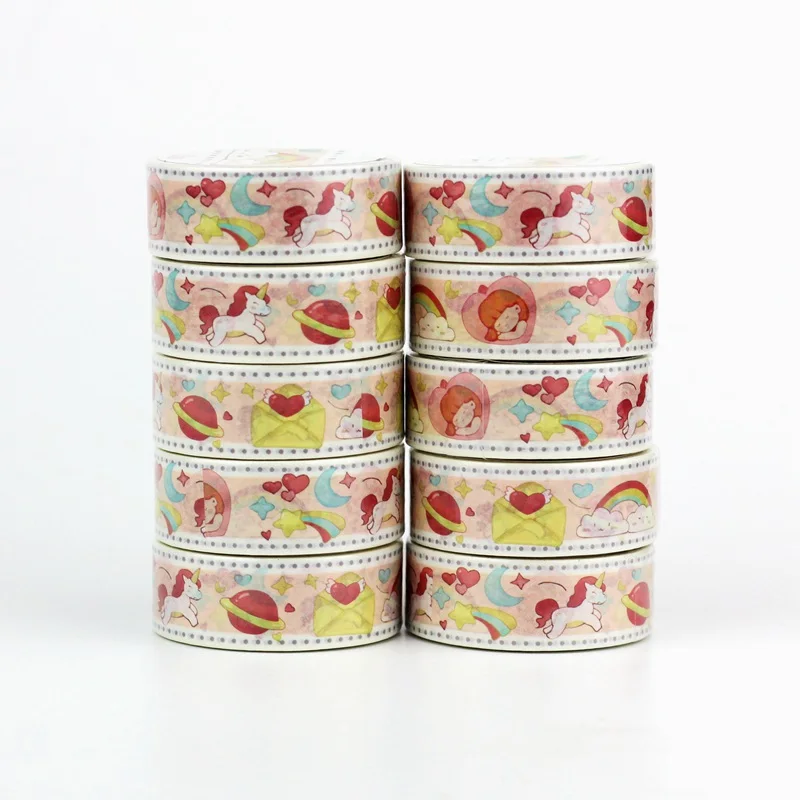 NEW 10pcs/Lot Decorative Rainbow Cloud Japanese Washi Tapes for Planner Adhesive Masking Tape Cute Stationery
NEW 10pcs/Lot Decorative Rainbow Cloud Japanese Washi Tapes for Planner Adhesive Masking Tape Cute Stationery