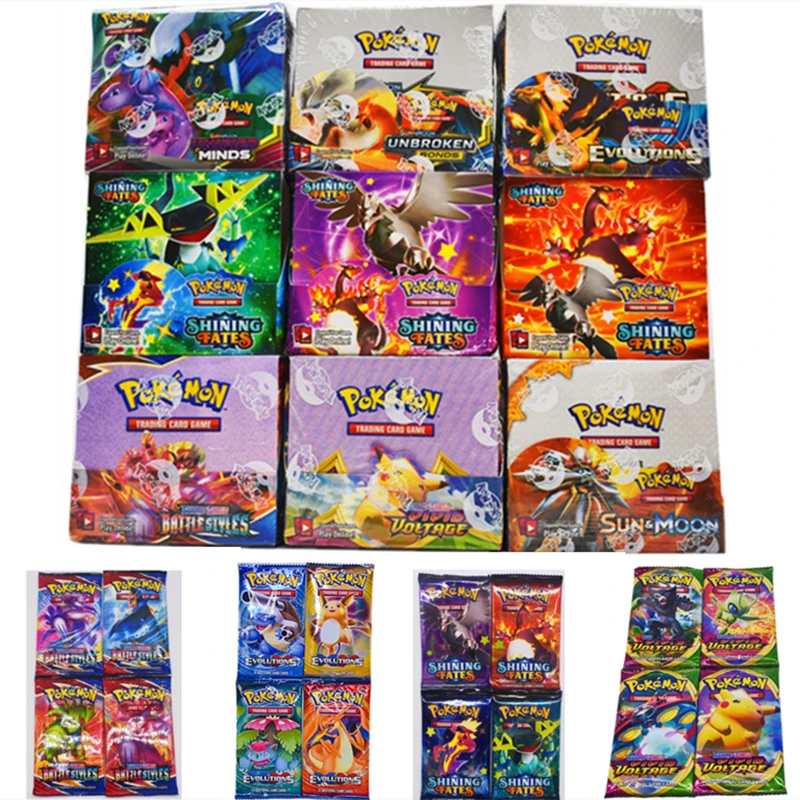 324 Pcs GX MEGA Shining Charizard Pokemon Cards Game Battle Metal Carte Trading 36 Bags Cards Game Children Pokemons Pikachu
324 Pcs GX MEGA Shining Charizard Pokemon Cards Game Battle Metal Carte Trading 36 Bags Cards Game Children Pokemons Pikachu