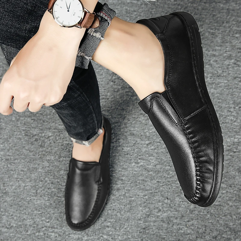 Zapatos Casuales Mens Shoes Casual Leather Sapato Masculino Man Men Flat Spring Fashion Sapatos Black Shoe
Zapatos Casuales Mens Shoes Casual Leather Sapato Masculino Man Men Flat Spring Fashion Sapatos Black Shoe
