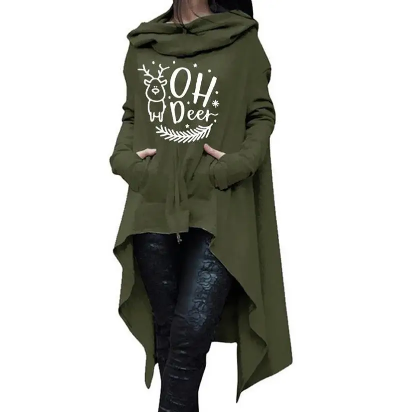 Hoodies For Women Long Irregular Oh Deer Letters Print Christmas Hoodies Women Sweatshirts Pockets Hoody Pattern Harajuku Plus
Hoodies For Women Long Irregular Oh Deer Letters Print Christmas Hoodies Women Sweatshirts Pockets Hoody Pattern Harajuku Plus