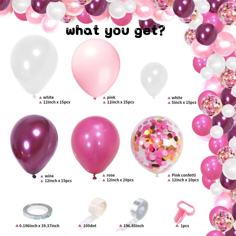 Pop Balloon Garland Arch Suit Baby Pparty Wedding Birthday Bachelor Party Background Decoration 021
Pop Balloon Garland Arch Suit Baby Pparty Wedding Birthday Bachelor Party Background Decoration 021