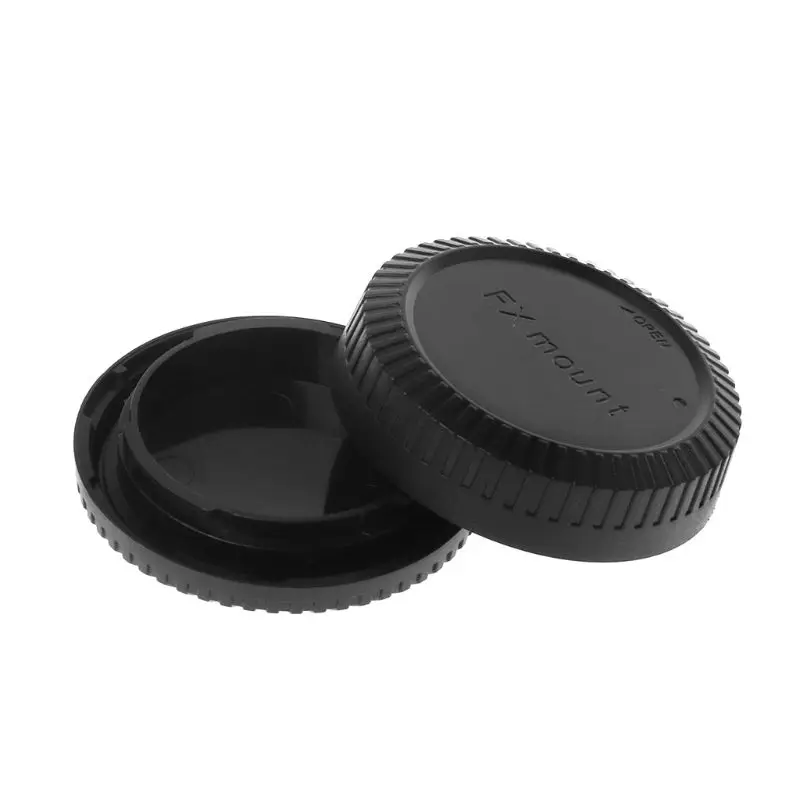 Задняя крышка для объектива камеры защита от пыли пластиковая черная Fuji Fujifilm FX X