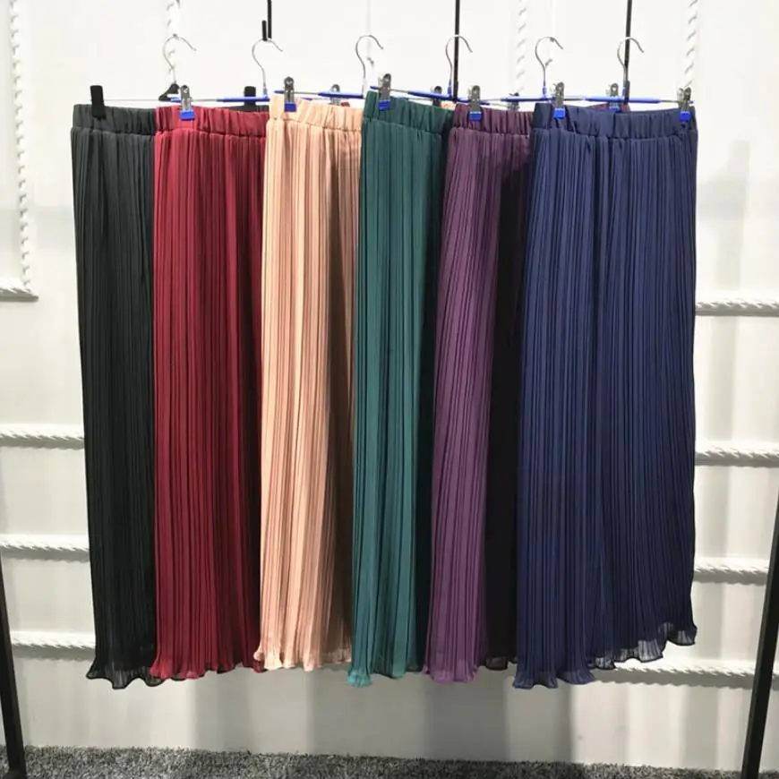 Fashion Women's Pleated Skirts Chiffon Long Skirt Princess Elegant Modest Muslim Bottoms longer Party Islamic Clothing wq1533
Fashion Women's Pleated Skirts Chiffon Long Skirt Princess Elegant Modest Muslim Bottoms longer Party Islamic Clothing wq1533