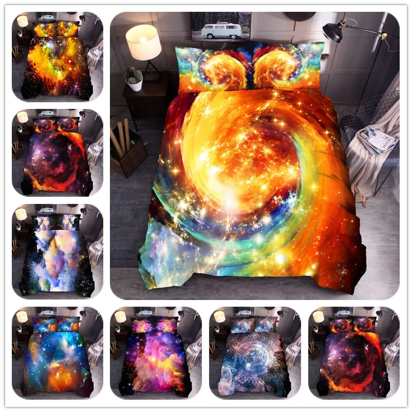 Mysterious Galaxy Duvet Cover Pillowcase Colorful Starry Bedding Set Comfortable Bedding Kit 3d Printed Bedspread For Kids King
Mysterious Galaxy Duvet Cover Pillowcase Colorful Starry Bedding Set Comfortable Bedding Kit 3d Printed Bedspread For Kids King