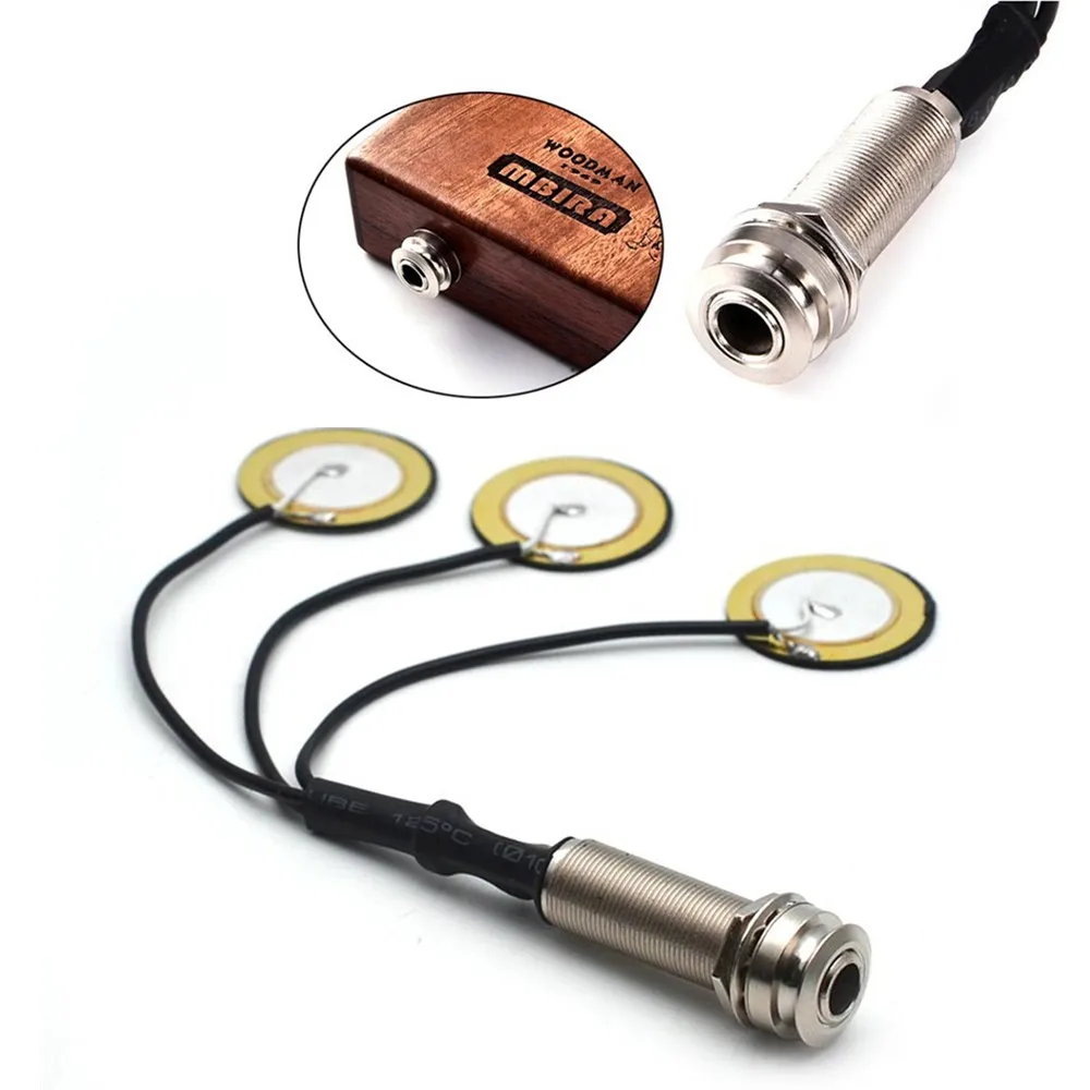 Kalimba Piezo Pickup 3 Transducer Thumb Piano Mbira Accessories 6.35mm Interface 6.35 Tail Nail Interface Crisp Bright Sound
Kalimba Piezo Pickup 3 Transducer Thumb Piano Mbira Accessories 6.35mm Interface 6.35 Tail Nail Interface Crisp Bright Sound