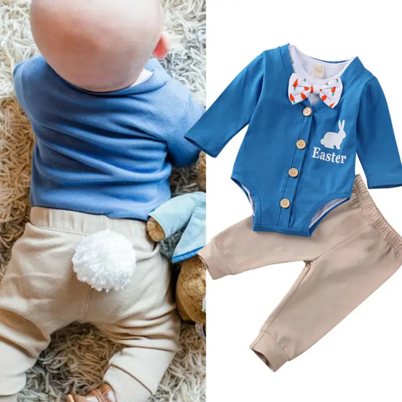 Imcute/Новинка Модная одежда для новорожденных Пасхальная Одежда маленьких