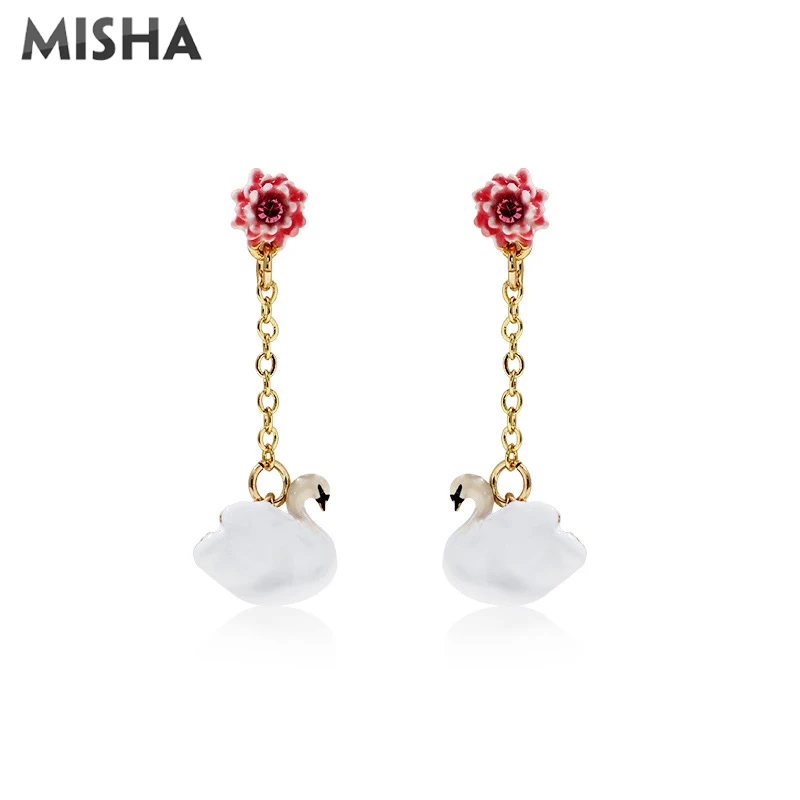 MISHA новые серьги для женщин и девушек ручная работа эмалированные глазурные в
