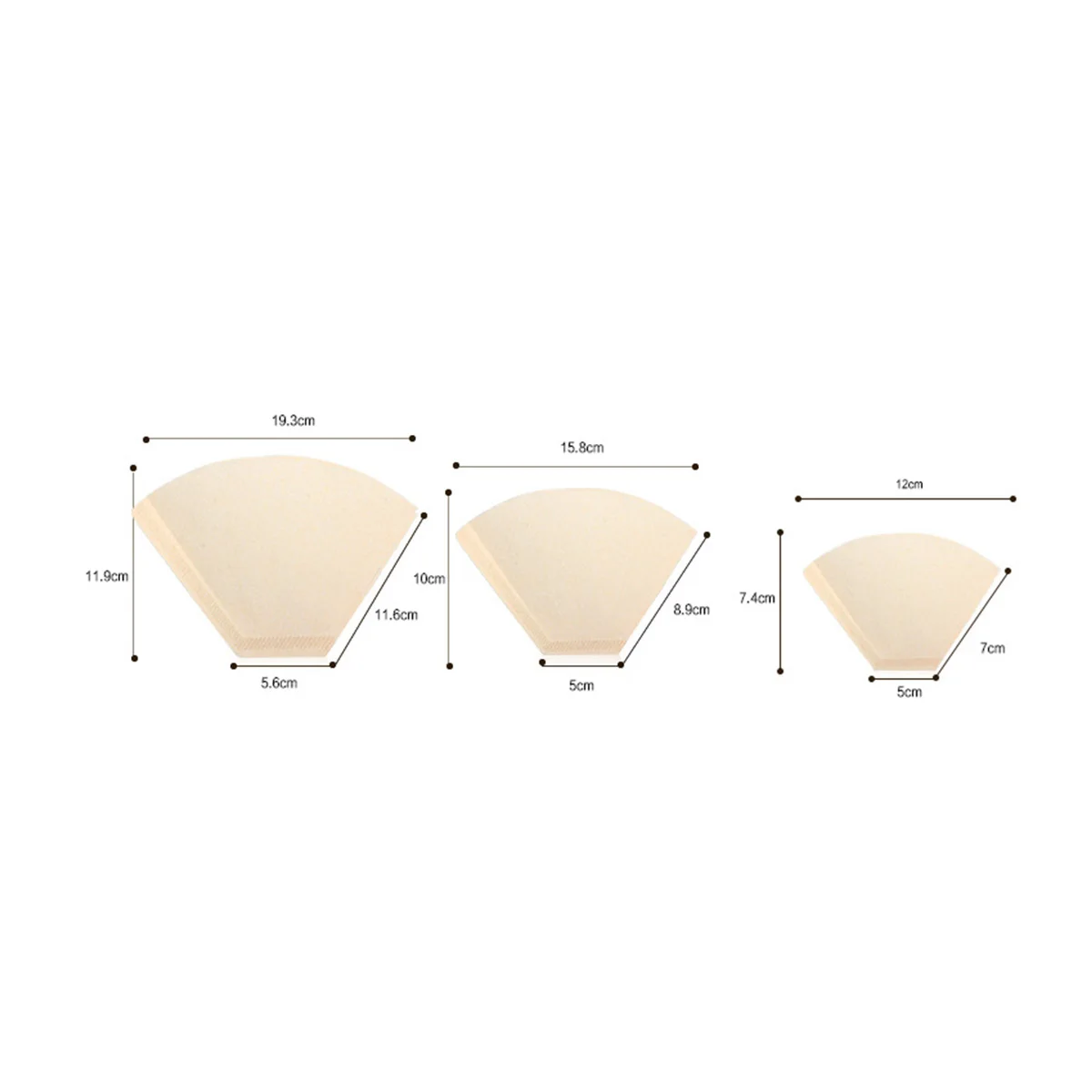 100 Count Coffee Filters Disposable Natural Cone Shaped Unbleached Paper Fit Coffee Machine Fan-shaped and V-shaped Filter
100 Count Coffee Filters Disposable Natural Cone Shaped Unbleached Paper Fit Coffee Machine Fan-shaped and V-shaped Filter