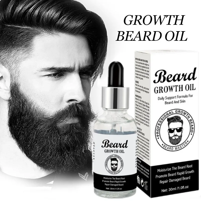 

Масло для роста бороды, 30 мл, масло для роста бороды, густые и более густые волосы, масло для бороды для мужчин, уход за бородой, лечение для му...