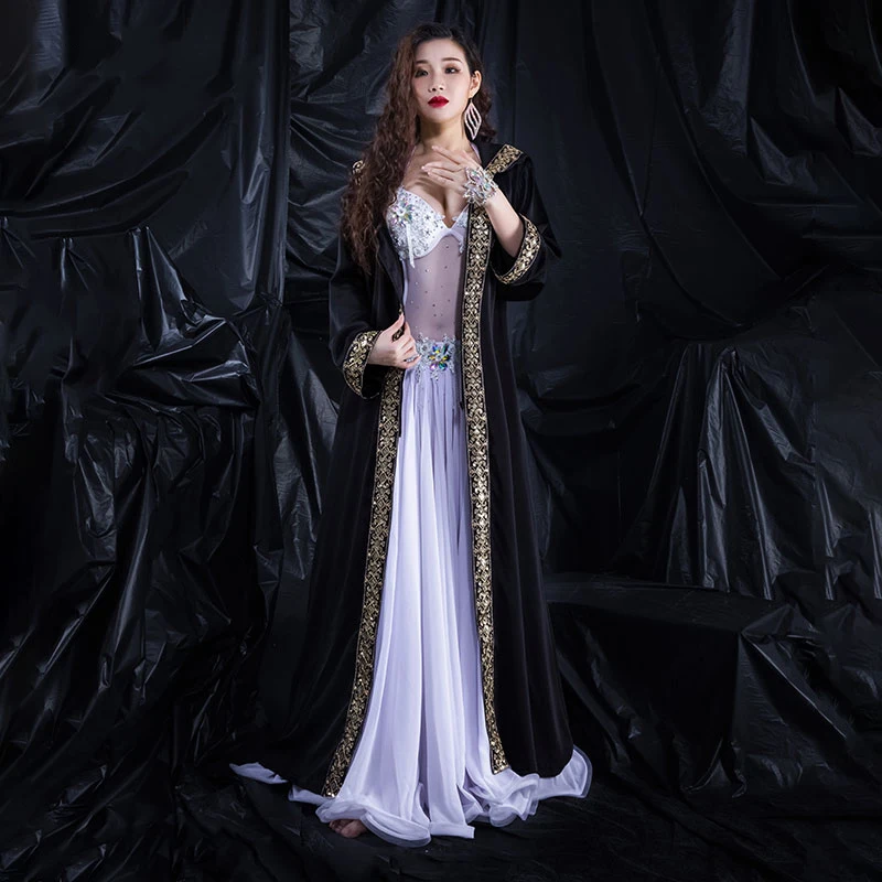 Belly Dance Coat Long Sleeve Performance Costume Competition Preparation Windproof Warm Jacket Performance Waiting Cloak
Belly Dance Coat Long Sleeve Performance Costume Competition Preparation Windproof Warm Jacket Performance Waiting Cloak