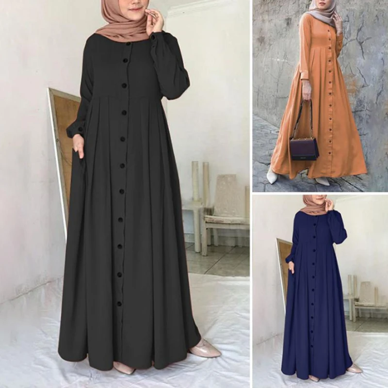 GBVLGAR Fashion Women Hijab Muslim Dress Autumn Dark Blue Maxi Sundress Vintage Long Sleeve Dubai Abaya Dresses Kaftan Robe
GBVLGAR Fashion Women Hijab Muslim Dress Autumn Dark Blue Maxi Sundress Vintage Long Sleeve Dubai Abaya Dresses Kaftan Robe