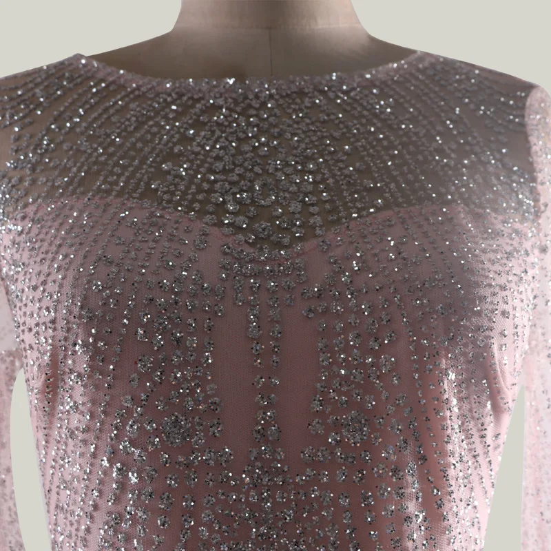 WEPBEL Spring Elegant Slim-Fit Sequined Stitching High Waist Dress Women's Casual Long Sleeve O-Neck Gauze Dress
WEPBEL Spring Elegant Slim-Fit Sequined Stitching High Waist Dress Women's Casual Long Sleeve O-Neck Gauze Dress