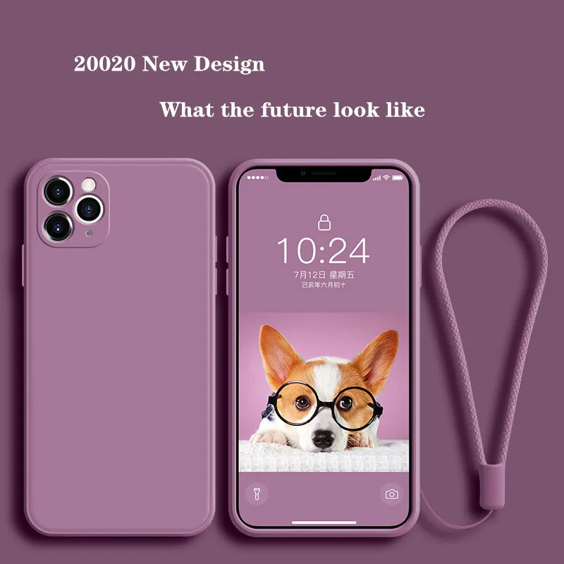 Luxury Liquid Silicone Case For iPhone 11 Pro Max 12 Protector Case For iPhone XS MAX XR X 7 8 6S PLUS SE2 2020 Cover With Strap
Luxury Liquid Silicone Case For iPhone 11 Pro Max 12 Protector Case For iPhone XS MAX XR X 7 8 6S PLUS SE2 2020 Cover With Strap