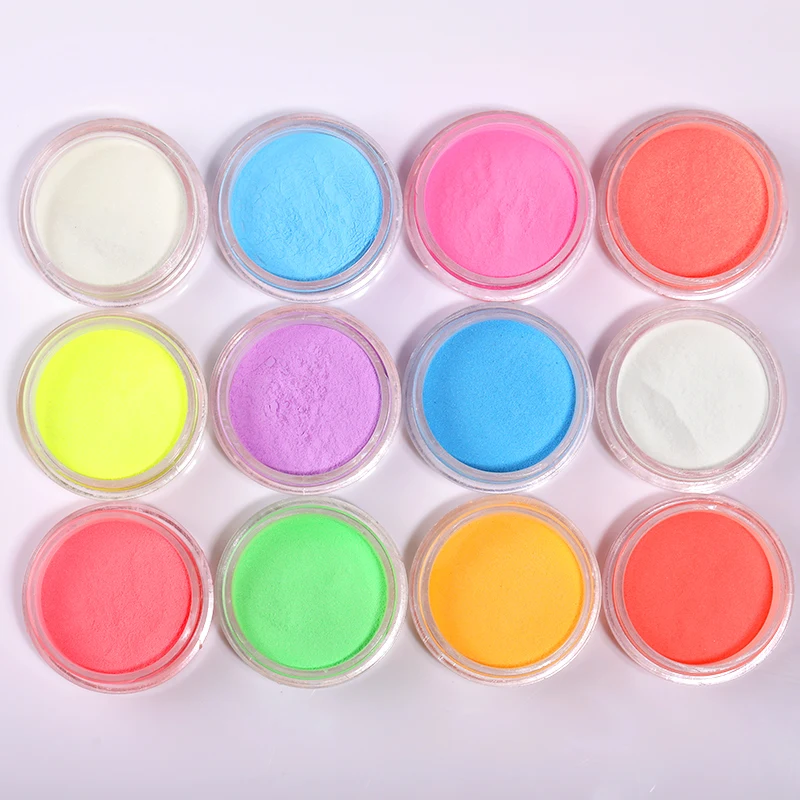 12 Boxes/Set Glow In Dark Glitter Nail Phosphorescent Powder Pigment Luminous Shining IDY Nail Art Decorations
12 Boxes/Set Glow In Dark Glitter Nail Phosphorescent Powder Pigment Luminous Shining IDY Nail Art Decorations