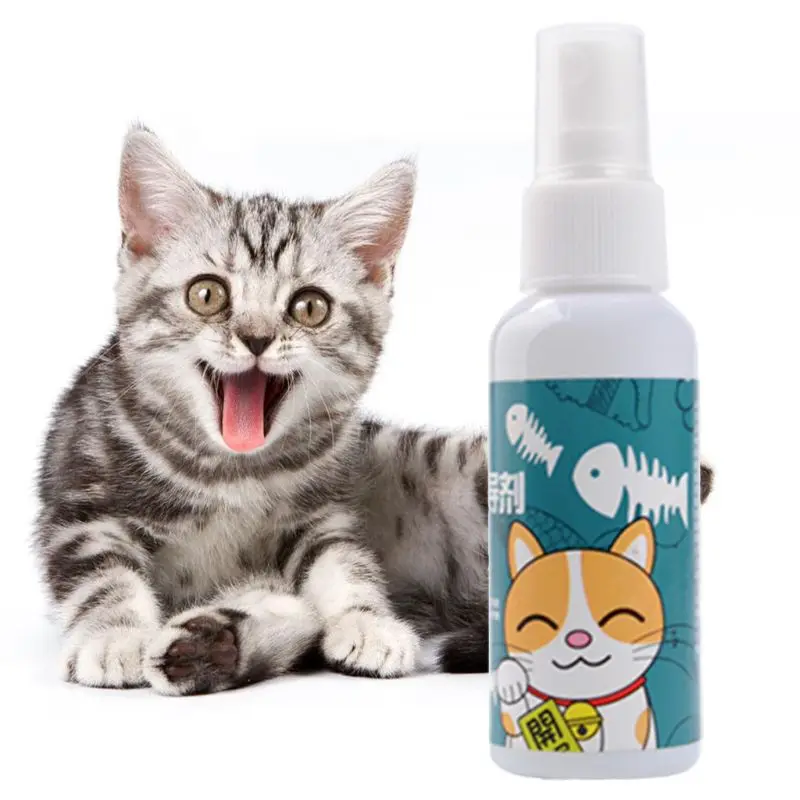 

50ml Cat Catnip Spray Pet Training Toys Organic Natural Healthy Kitten Cat Mint Funny Scratching Toy Pet Accessories C42