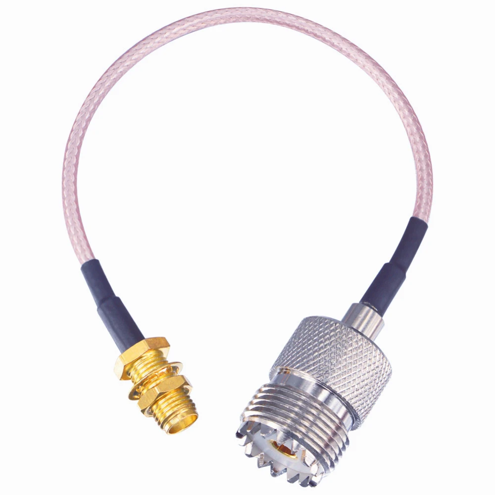 10pcs UHF Female to SMA Female connector Extension cable RG316 15CM Adapter RF Coax Pigtail Cable 
10pcs UHF Female to SMA Female connector Extension cable RG316 15CM Adapter RF Coax Pigtail Cable