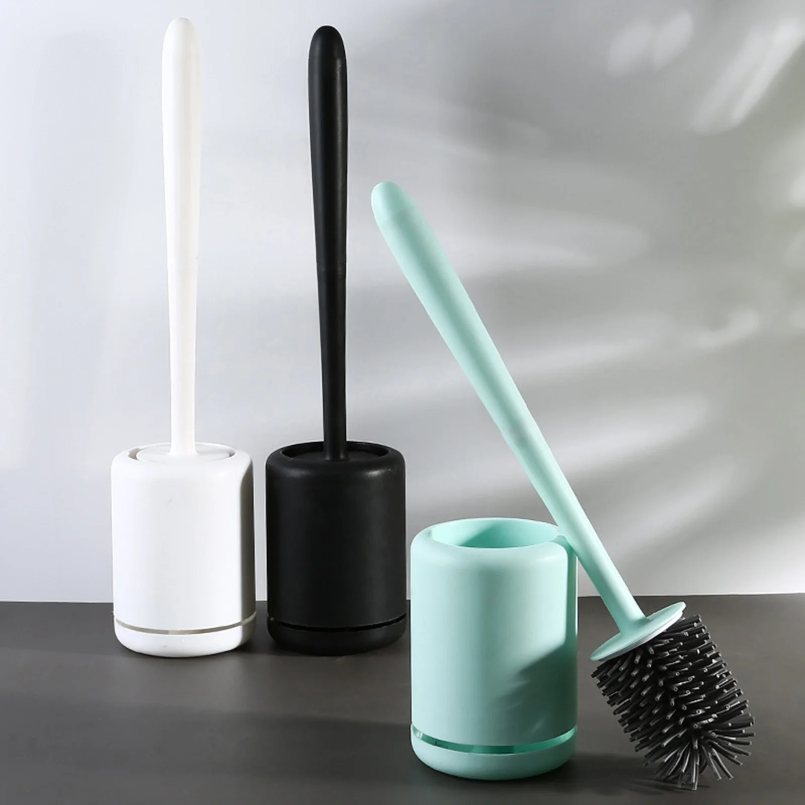Toilet Brush Quick Draining Clean Tool Wall-mount Silicone Head Brush Floor-standing Cleaning Brush Kitchen Bathroom Accessories
Toilet Brush Quick Draining Clean Tool Wall-mount Silicone Head Brush Floor-standing Cleaning Brush Kitchen Bathroom Accessories
