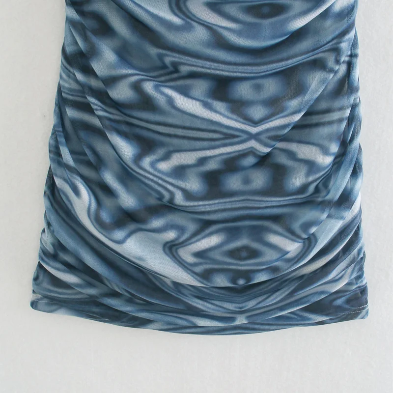 Summer Sexy Print Suspender Skirt Sexy Water Ripple Package Hip Skirt Women's Casual Printed Pleated Slim-fit Suspender Dress
Summer Sexy Print Suspender Skirt Sexy Water Ripple Package Hip Skirt Women's Casual Printed Pleated Slim-fit Suspender Dress