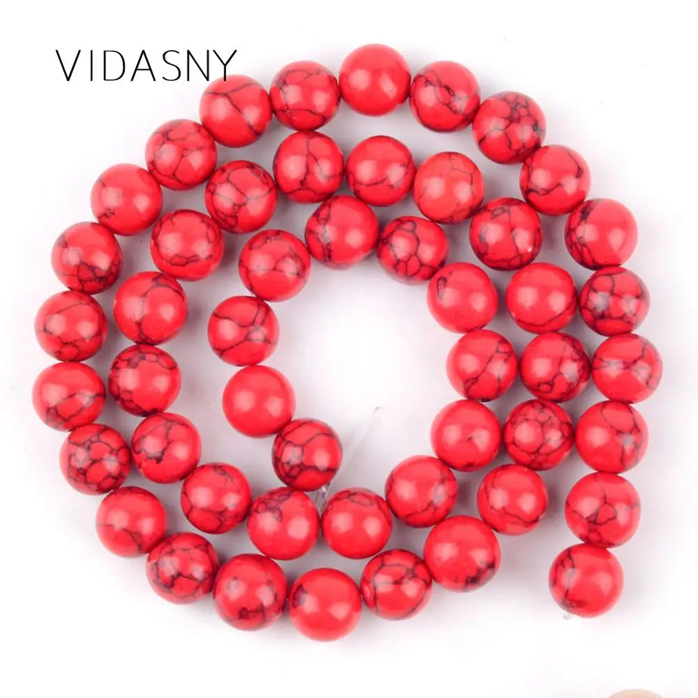 Natural Stone Red Turquoises Beads For Jewelry Making Diy Necklace Bracelet Accessories 4mm-12mm Round Spacer Loose Beads 15inch
Natural Stone Red Turquoises Beads For Jewelry Making Diy Necklace Bracelet Accessories 4mm-12mm Round Spacer Loose Beads 15inch