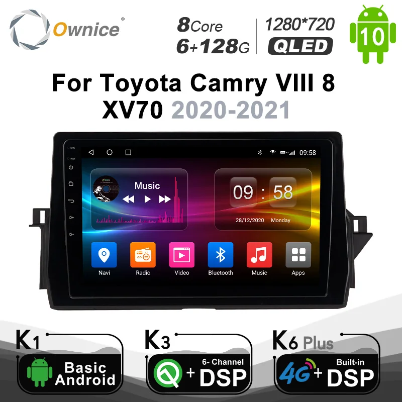 Автомагнитола Ownice 2 Din для Toyota Camry VIII 8 XV70 2020 - 2021 Android 10,0 мультимедиа 4G LTE 6G 128G без DVD
Автомагнитола Ownice 2 Din для Toyota Camry VIII 8 XV70 2020 - 2021 Android 10,0 мультимедиа 4G LTE 6G 128G без DVD