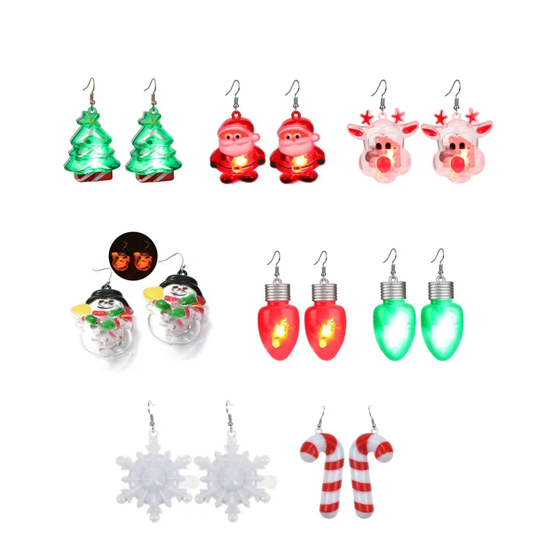 2022 LED Glow Christmas Ornaments Earrings Pendant Santa Claus Xmas Tree Santa Jingle Bells Ear Accessories New Year Gifts
2022 LED Glow Christmas Ornaments Earrings Pendant Santa Claus Xmas Tree Santa Jingle Bells Ear Accessories New Year Gifts