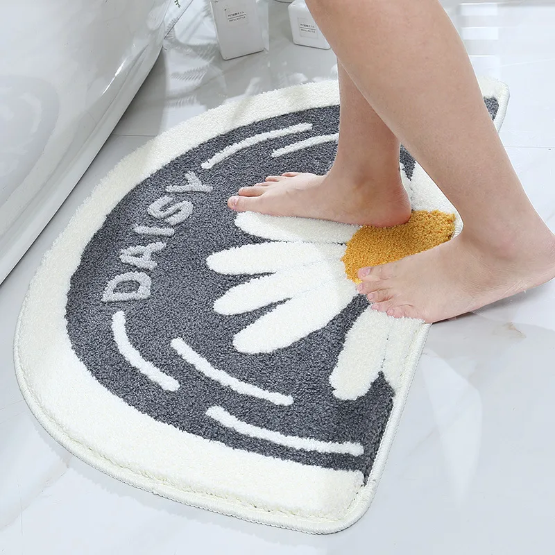 Round Daisy Cheaper Absorbent Bath Mat Toilet Non-Slip Entrance Doormat Plush Balcony Carpet for Living Room Floor Rugs 45x75cm
Round Daisy Cheaper Absorbent Bath Mat Toilet Non-Slip Entrance Doormat Plush Balcony Carpet for Living Room Floor Rugs 45x75cm
