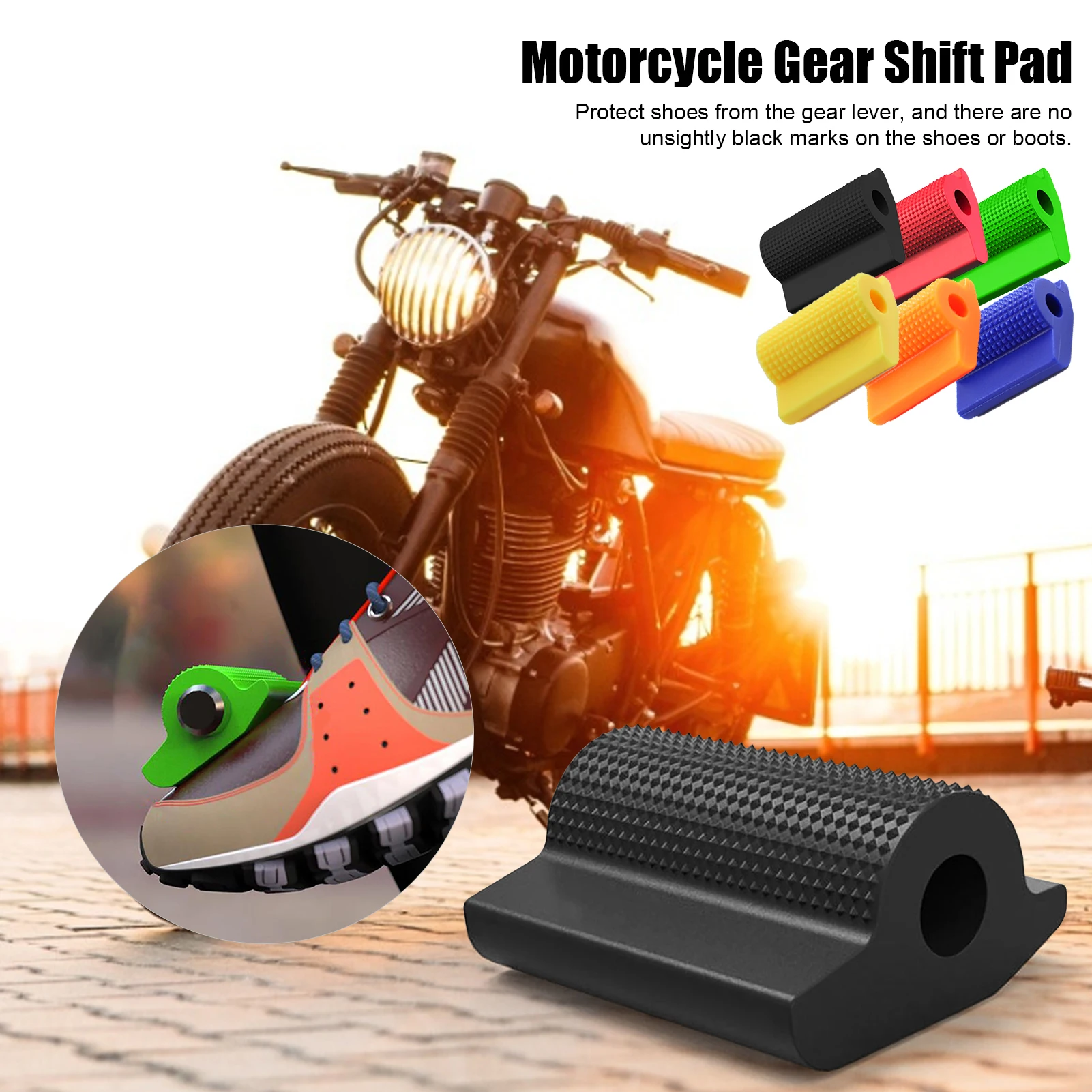 Универсальная резиновая защитная накладка на педаль мотоцикла
Универсальная резиновая защитная накладка на педаль мотоцикла