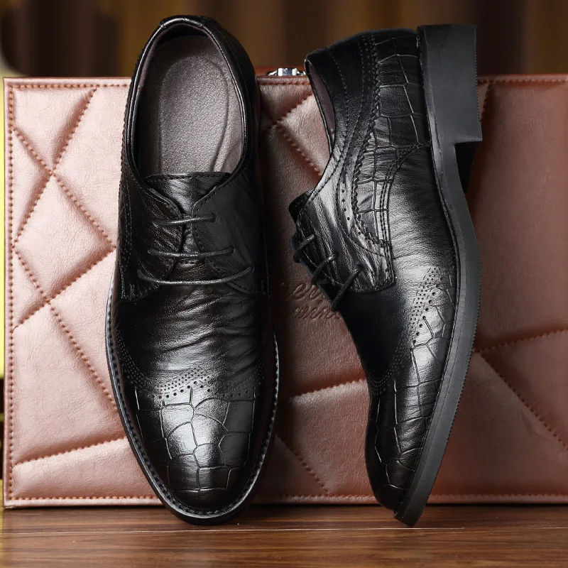 Stone Pattern Business Shoes Men Oxford Leather Brogues Man Shoes Wedding Dress Mens Formal Shoes Genuine Leather Shoe laces Up
Stone Pattern Business Shoes Men Oxford Leather Brogues Man Shoes Wedding Dress Mens Formal Shoes Genuine Leather Shoe laces Up