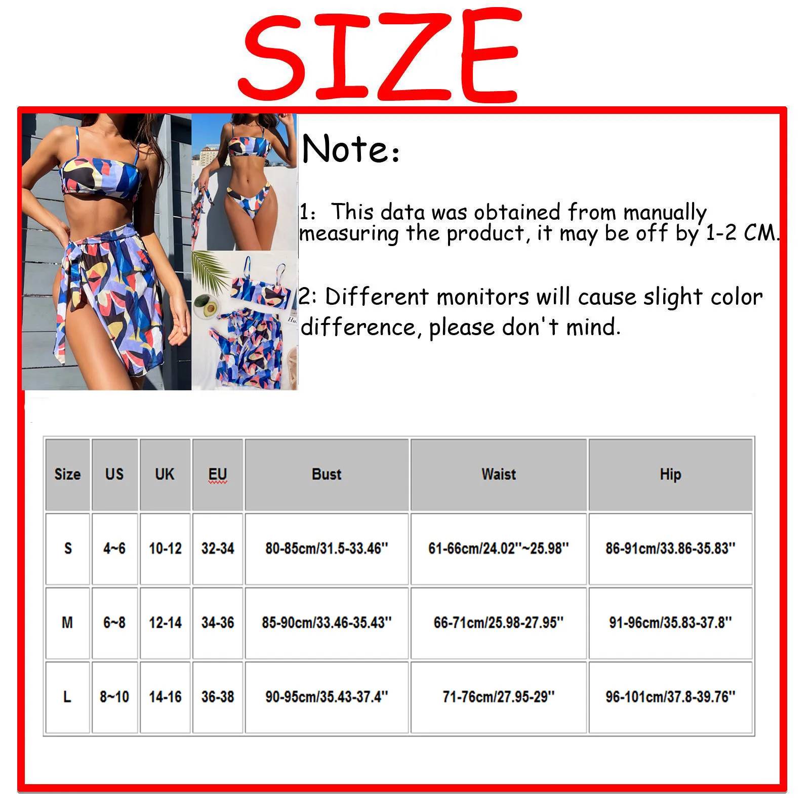 Ladies Fashion Split Swimwear Color Sexy Seductive Beach Bikini 3-piece Set High Waist Bikini Push Up Swimwear Tankini Swimsuits
Ladies Fashion Split Swimwear Color Sexy Seductive Beach Bikini 3-piece Set High Waist Bikini Push Up Swimwear Tankini Swimsuits