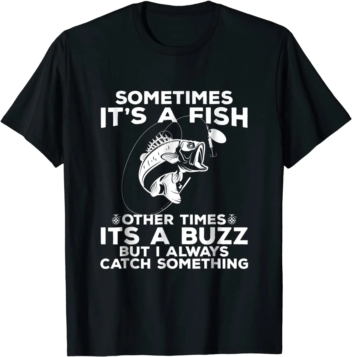 

Забавная рыболовная рубашка, иногда это рыба рыбалка, Мужская футболка, повседневные рубашки с круглым вырезом