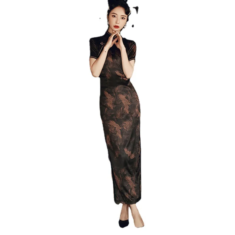 The New Improvement Of The Republic Of China Long Wind Restoring Ancient Ways Cultivate One's Morality Show Thin Cheongsam
The New Improvement Of The Republic Of China Long Wind Restoring Ancient Ways Cultivate One's Morality Show Thin Cheongsam