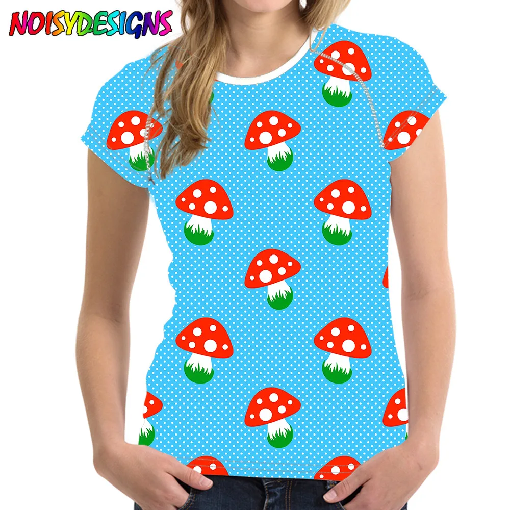 NOISYDESIGNS Mushroom Women T Shirt Summer Casual Female Short Sleeve Top Tees Fungus Printed Ladies Comfortable Tee Shirt Black
NOISYDESIGNS Mushroom Women T Shirt Summer Casual Female Short Sleeve Top Tees Fungus Printed Ladies Comfortable Tee Shirt Black