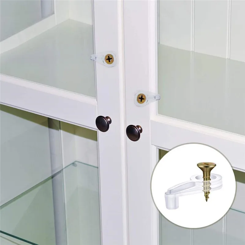 10pcs Glass Door Retainer Clips Plastic Glass Clamp Retainer Clips Mirror Clips With Screws Shelf Bracket Bathroom Accessory
10pcs Glass Door Retainer Clips Plastic Glass Clamp Retainer Clips Mirror Clips With Screws Shelf Bracket Bathroom Accessory