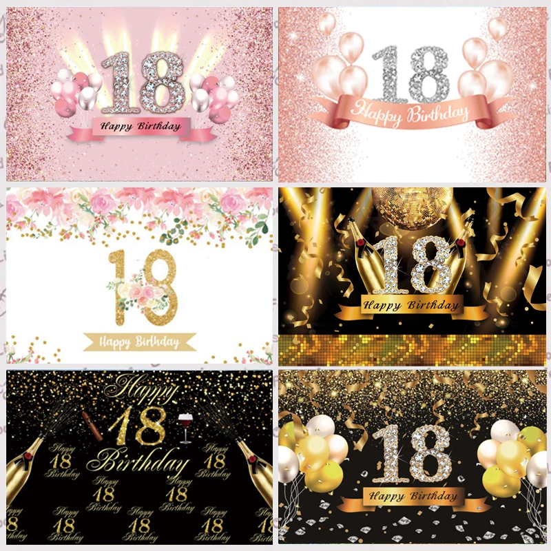 Pink Sweet 18th Photography Backdrop Boys Girls Happy Birthday Party Custom Photo Background Photocall Prop Decoration Banner
Pink Sweet 18th Photography Backdrop Boys Girls Happy Birthday Party Custom Photo Background Photocall Prop Decoration Banner
