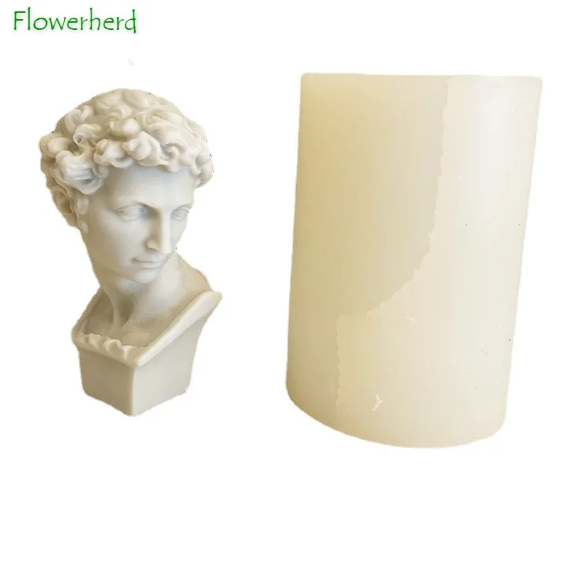 DIY Giuliano De Medici David Head Candle Silicone Mold Bakery Accessories Scented Candle Mold Handmade Plaster Mold
DIY Giuliano De Medici David Head Candle Silicone Mold Bakery Accessories Scented Candle Mold Handmade Plaster Mold