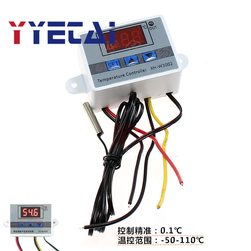 NEW XH-W3001 3002 3005 Microcomputer Digital Temperature Controller Intelligent Electronic Temperature Control Switch
NEW XH-W3001 3002 3005 Microcomputer Digital Temperature Controller Intelligent Electronic Temperature Control Switch