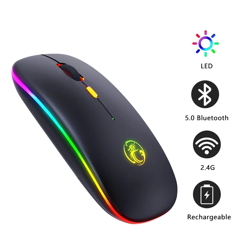 Wireless Mouse Bluetooth RGB Rechargeable Mouse Wireless Computer Silent Mause LED Backlit Ergonomic Mouse for Xiaomi Laptop PC
Wireless Mouse Bluetooth RGB Rechargeable Mouse Wireless Computer Silent Mause LED Backlit Ergonomic Mouse for Xiaomi Laptop PC