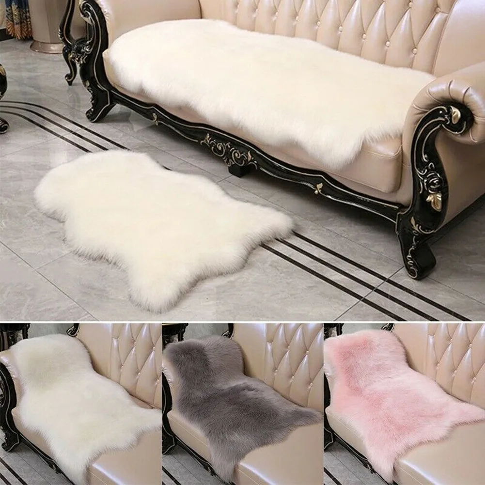 Faux Sheepskin Rug Seat Pad Soft Sofa Carpet Cover Cushion Hairy Pendulum Mat Solid Color Skin Fur Fluffy Rugs Bedroom Blanket
Faux Sheepskin Rug Seat Pad Soft Sofa Carpet Cover Cushion Hairy Pendulum Mat Solid Color Skin Fur Fluffy Rugs Bedroom Blanket