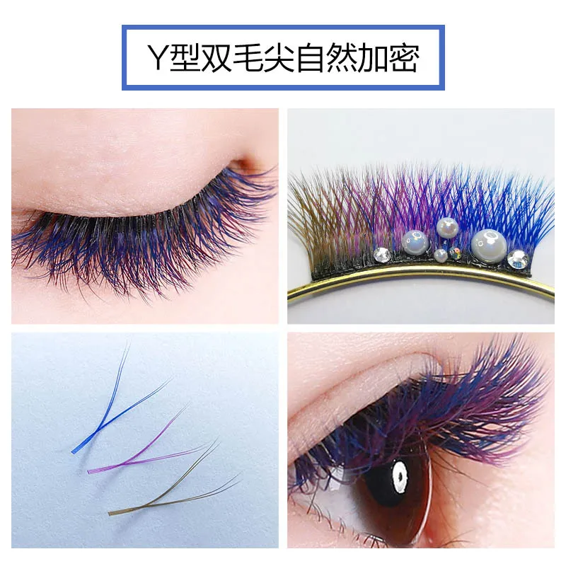 Hot Selling Color False Eyelashes Three-Color Mixed YY Graft Eyelashes 0.07 Roughness Y Colorful Flowering Eyelashes
Hot Selling Color False Eyelashes Three-Color Mixed YY Graft Eyelashes 0.07 Roughness Y Colorful Flowering Eyelashes