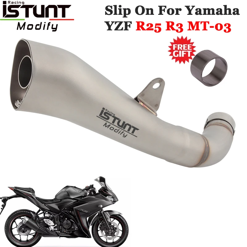 

Slip On For Yamaha YZF R25 R3 MT-03 MT03 Motorcycle GP Exhaust Escape Silencer Full System Link Pipe Yoshimura Muffler DB Killer
