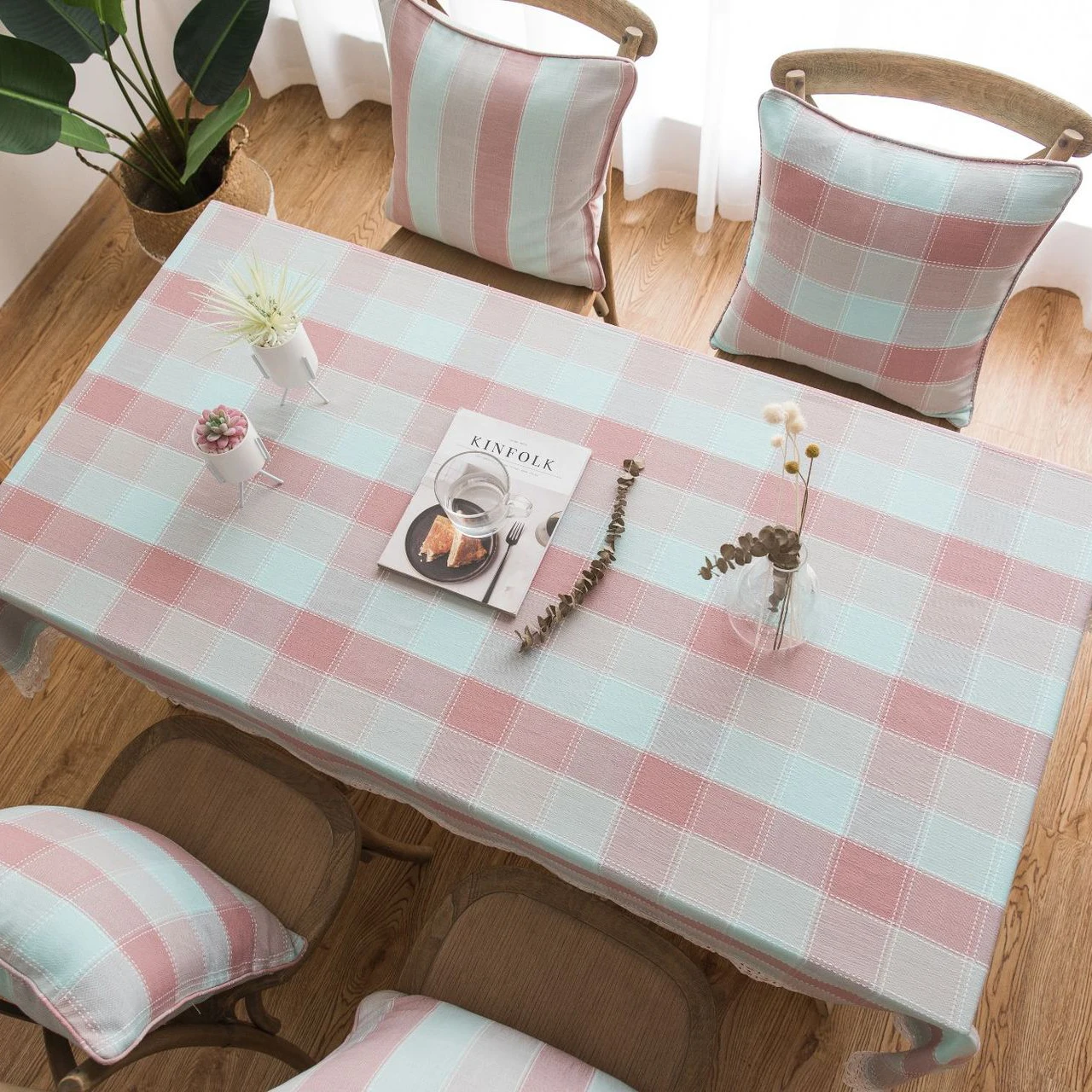 Fresh Green Dining Tablecloth Plaid Lace Embroidery Dessert Table Decorative Book Tablecloth Children's Room
Fresh Green Dining Tablecloth Plaid Lace Embroidery Dessert Table Decorative Book Tablecloth Children's Room